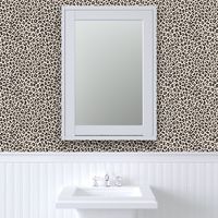 ★ CUSTOM BLACK AND WHITE LEOPARD - LEOPARD PRINT in CREAM ★ Medium Scale / Collection : Leopard spots – Punk Rock Animal Print