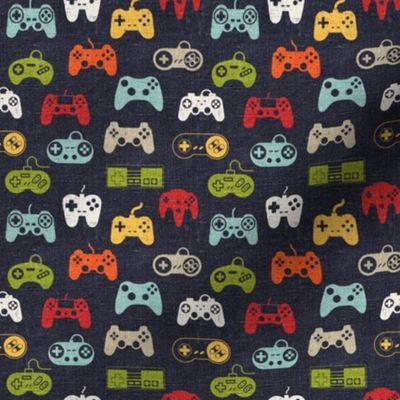 Game Controllers Navy Linen - extra small scale