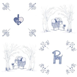 Nordic Holiday Toile
