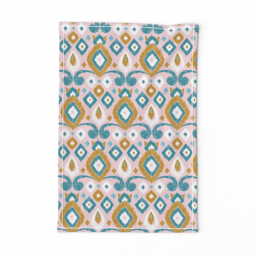 Kitty Cat Ikat - joy cotton candy