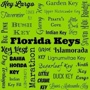 Florida Keys, apple green (8-inch repeat)