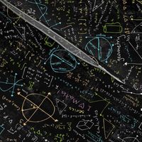 Math Lessons (Dark Chalkboard)