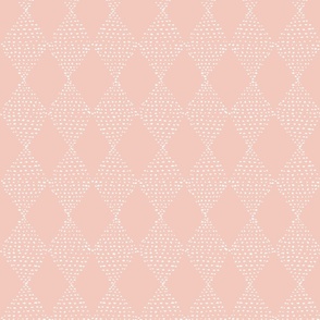 Hand Painted Dot Boho Tile Md | Pink