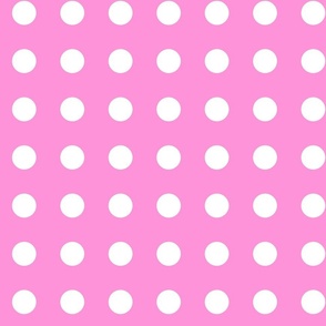 White dots on pink