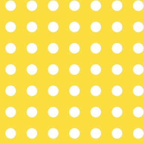 White dots on yellow