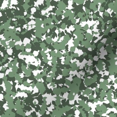 Little messy spiral spots abstract dots in swirl shape nursery design army style cameo green camouflage