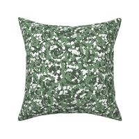 Little messy spiral spots abstract dots in swirl shape nursery design army style cameo green camouflage