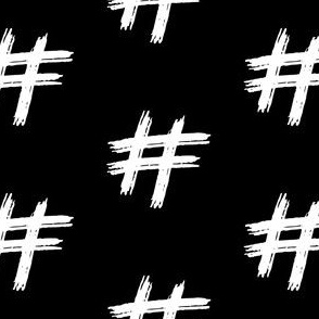 Hashtag black and white 
