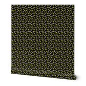 (small scale) Olive you fabric - olive you - cute Valentine's Day love olives - black - C21