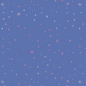 Baby blue star confetti sky