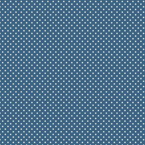 Dark Blue With White Polka Dots - Small (Winter Blues Collection)