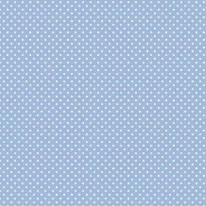 Light Blue With White Polka Dots - Small (Winter Blues Collection)