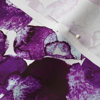 Plum Purple Watercolor Drops on White by Brittanylane