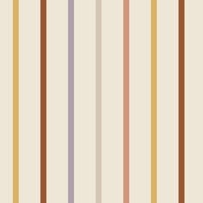 Fall Simple Stripe - Multi, Medium Scale