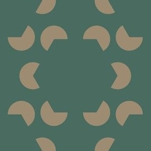 Pine and Mushroom Hexagon Dots