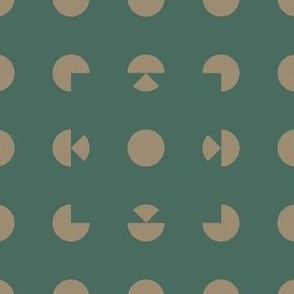 Pine Mushroom Triangle Square Dots - The Petal Solids Coordinates: Calm
