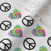 tiny tie dye peace and love