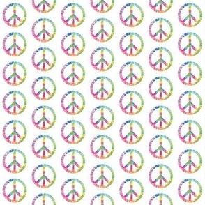 tiny tie dye peace signs