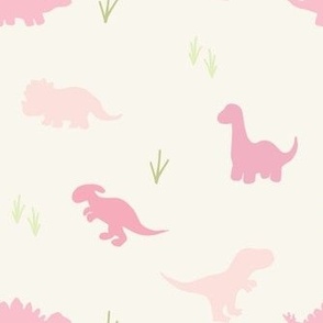 pink simple dinos off white _9_