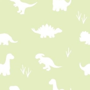 simple solid dinos on green [12]
