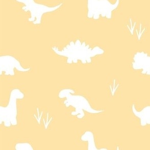 simple solid dinos on yellow [14]
