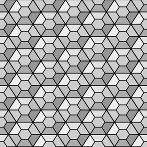 Faceted Crystals in Grayscale