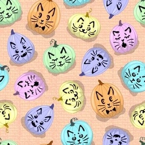 Cat-O-Lanterns (Pastel Palette) – Small Scale