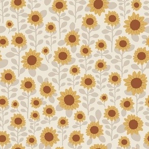 Sunflower Fields - Neutral, Small Scale
