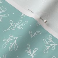 Teal Quirky Blooms
