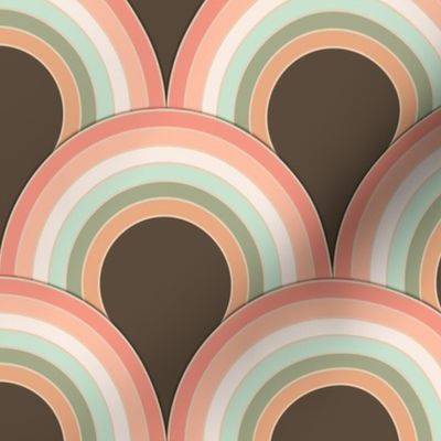 RAINBOW PATTERN BROWN 6jpg