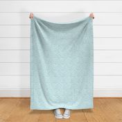 White Snowflakes on  Light Turquoise Blue Background Mini- Small Scale- Winter- Quilt Blender- Ditsy- Face mask