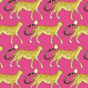 cheetah parade tiny scale dark pink