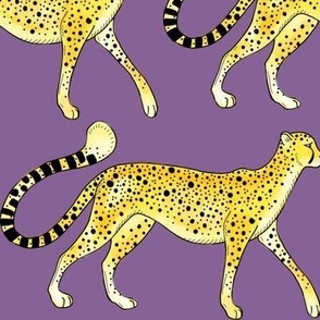 Cheetah Parade dusty purple