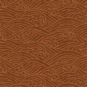 Wave(Large) - Orange Brown