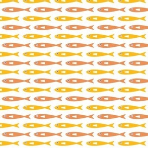 Arctic Cod Small Scale- Fish- Fishing- Summer- Cat- Cats- Goldfish- Pet-Pets- Orange and Yellow- Quilt Blender- Face Mask