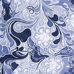 090321 Art Nouveau Denim Blues