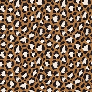 Leopard pattern on the tawny background