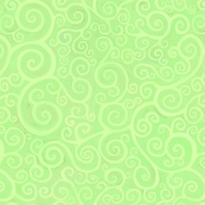 Lime green spirals