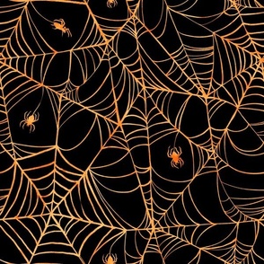 Spiderwebs Orange 