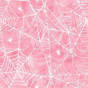 Spiderwebs Pastel Pink