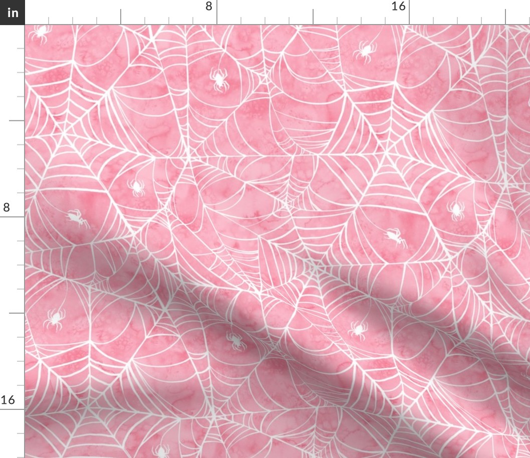 Spiderwebs Pastel Pink