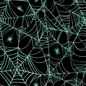 Spiderwebs Turquoise 