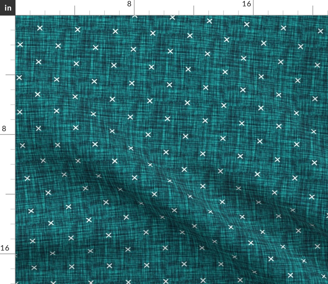 teal linen no. 2 x