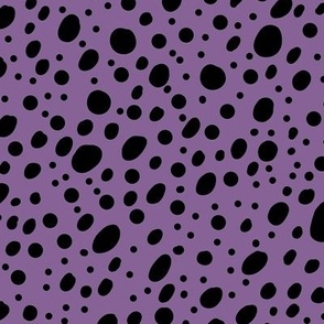 Cheetah print black and dusty purple