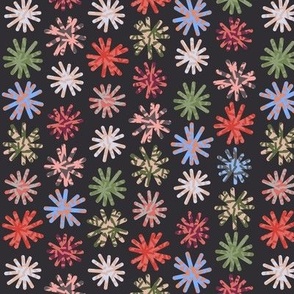 344 - Daisy Chain- 100 Pattern Project non directional bold modern floral:  medium scale for apparel and home decor, soft furnishings