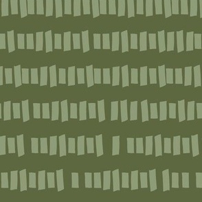 341 - Leaf Green picket fence non directional coordinate - 100 Pattern Project: large scale for apparel, patchwork quilts, crafts, pet accessories