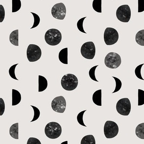 small speckled black moon phases // 169-1