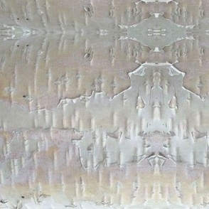 Birchbark Log. cabin walls, light, sm