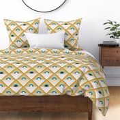 Radiance - Boho Geometric Goldenrod Yellow Large Scale