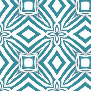 Reworked Classics - Sizzling Zebra Snowflakes in Teal